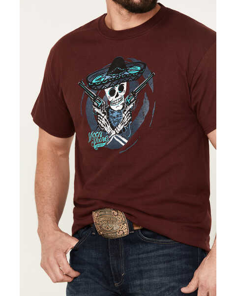 Image #3 - Moonshine Spirit Men's Bandito Short Sleeve Graphic T-Shirt, Burgundy, hi-res