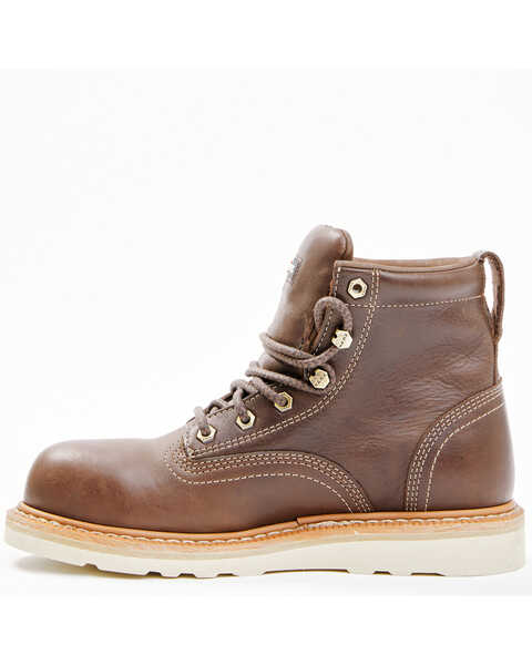 Hawx Men's  USA Wedge Work Boots - Steel Toe, Brown, hi-res