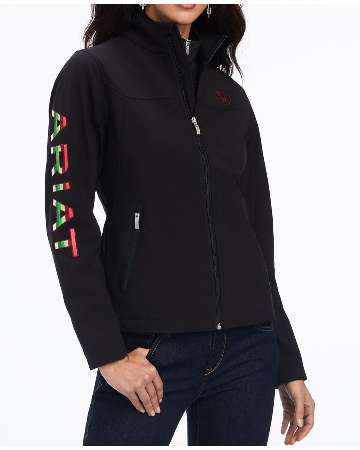 Image #2 - Ariat Women's Rosa Team Softshell Jacket - Plus, , hi-res