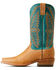Image #2 - Ariat Men's Futurity Slider Exotic Ostrich Western Boots - Square Toe , Brown, hi-res