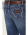 Image #4 - Wrangler Girls' Medium Wash Trouser Leg Jeans, Blue, hi-res