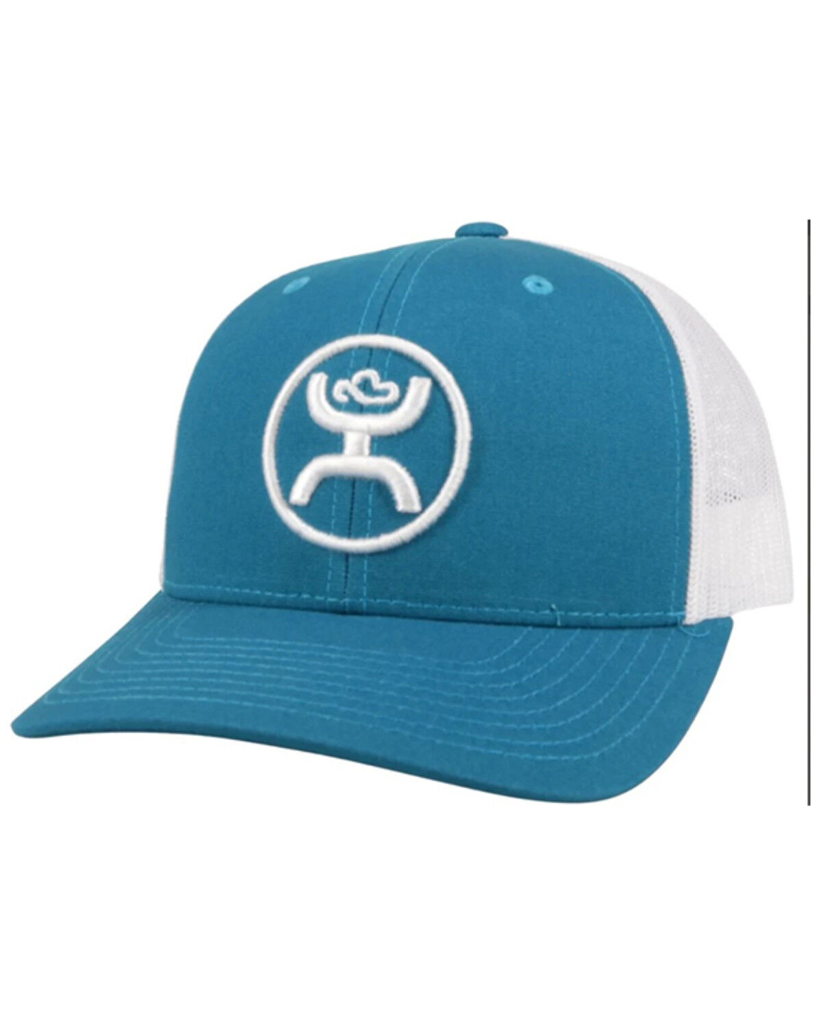 Image #1 - Hooey Men's O Classic Circle Logo Trucker Cap, Teal, hi-res