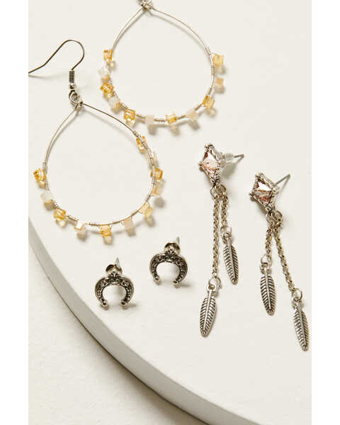 Image #2 - Shyanne Women's Champagne Chateau 6-Piece Earrings Set, Silver, hi-res