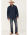 Cody James Core Men's Steamboat Logo Zip-Front Softshell Jacket , Navy, hi-res