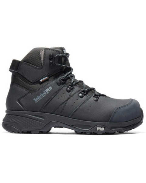 Image #2 - Timberland Men's Switchback Waterproof Hiker Work Boots - Composite Toe , Black, hi-res