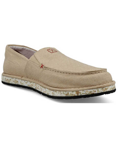 Image #1 - Twisted X Men's Circular Project Slip-On casual Shoes - Moc Toe , Cream, hi-res