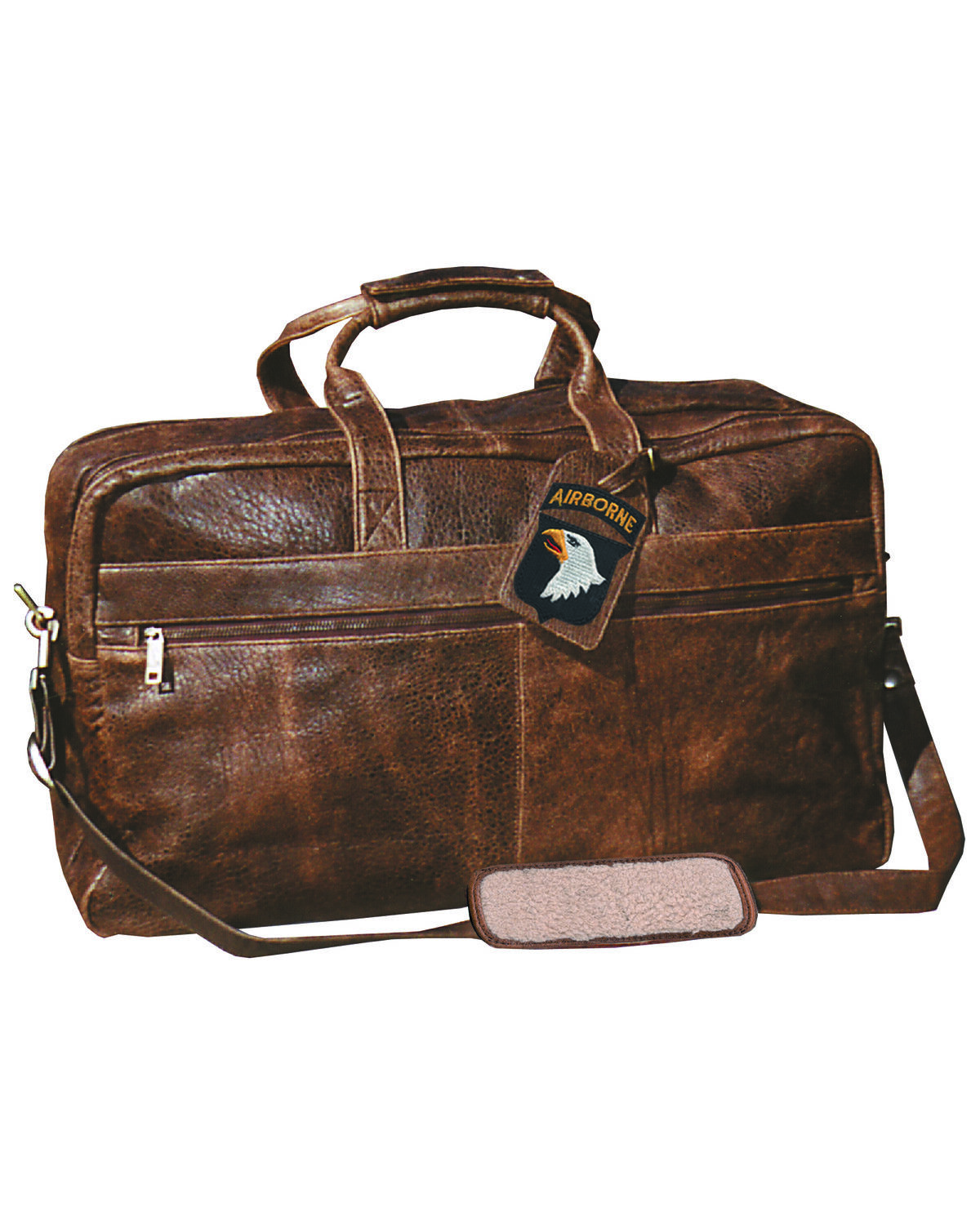Image #1 - Scully Lambskin Duffle Bag, Brown, hi-res