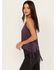 Image #3 - Shyanne Women's Cage Back Graphic Tank, Purple, hi-res