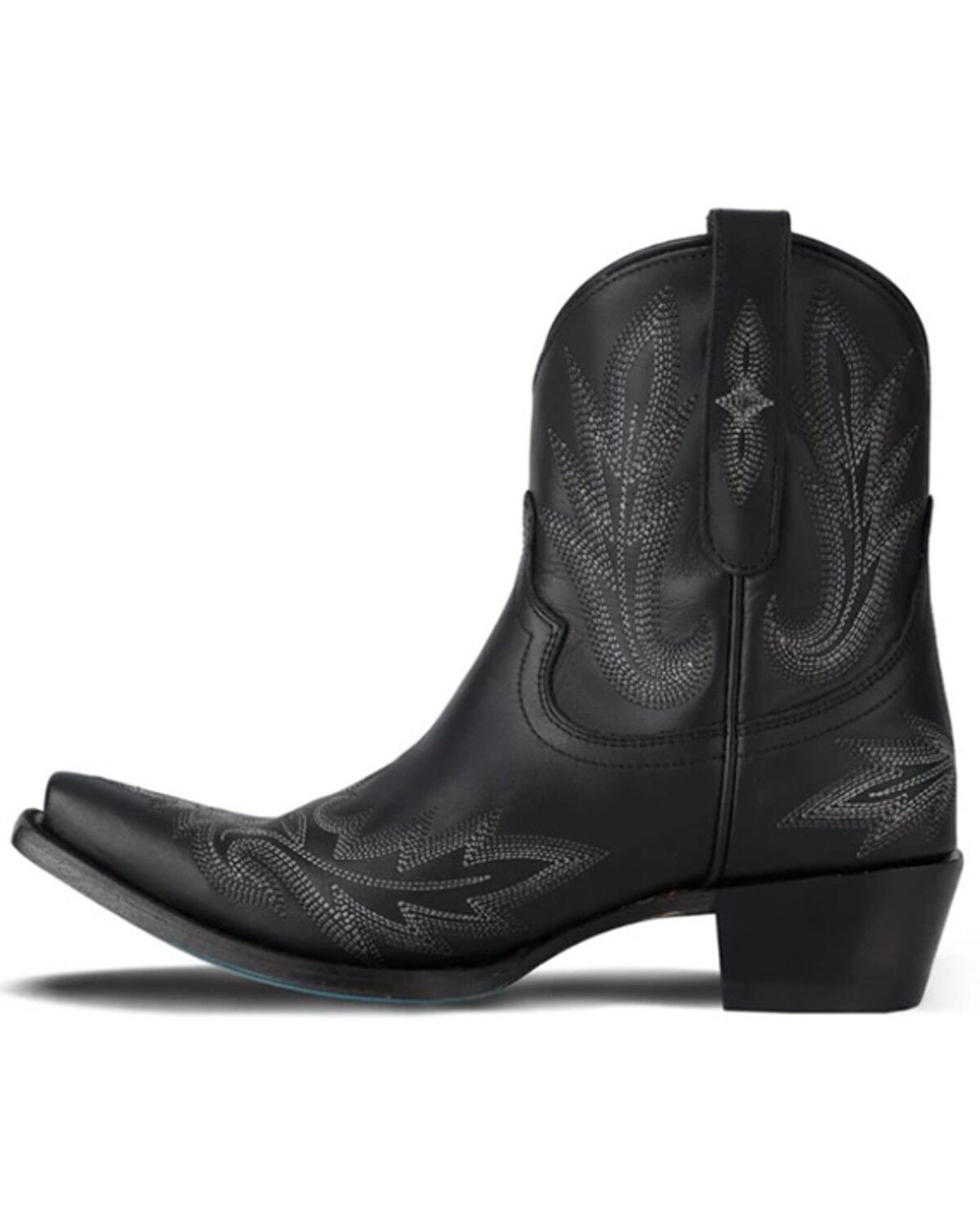 Image #3 - Lane Women's Lexington Western Booties - Snip Toe, Jet Black, hi-res