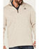 Image #3 - Cinch Men's Heather 1/4 Zip Pullover, Cream, hi-res