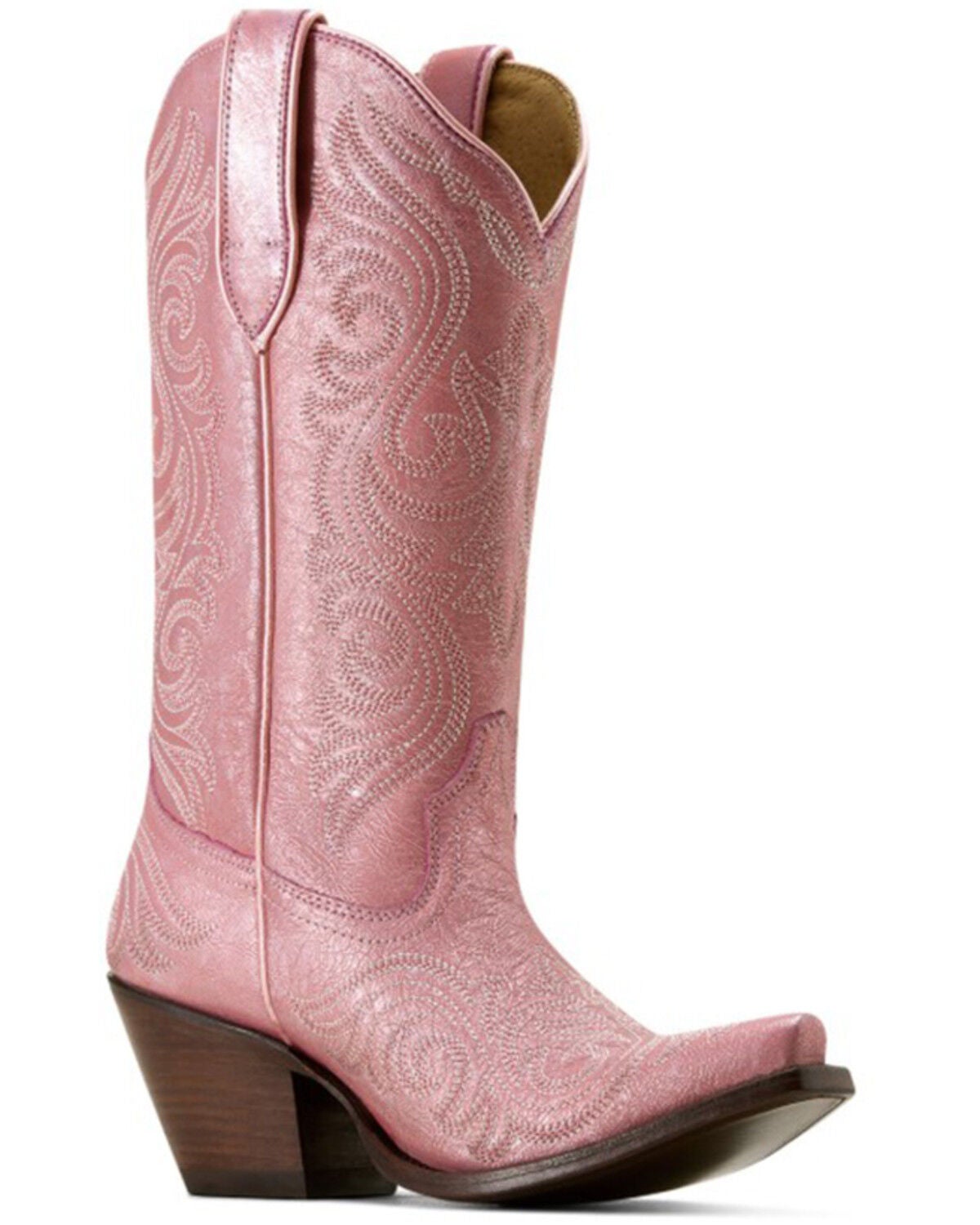 Image #1 - Ariat Women's Amora Western Boots - Snip Toe, Pink, hi-res