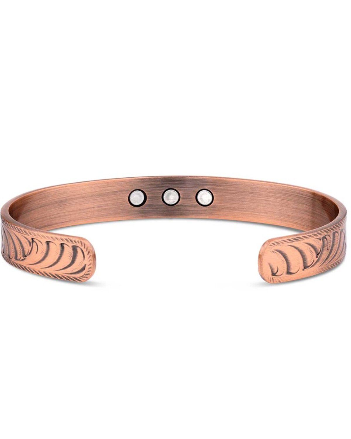 Image #2 - Montana Silversmiths Men's Fearless Cuff Bracelet, Silver, hi-res