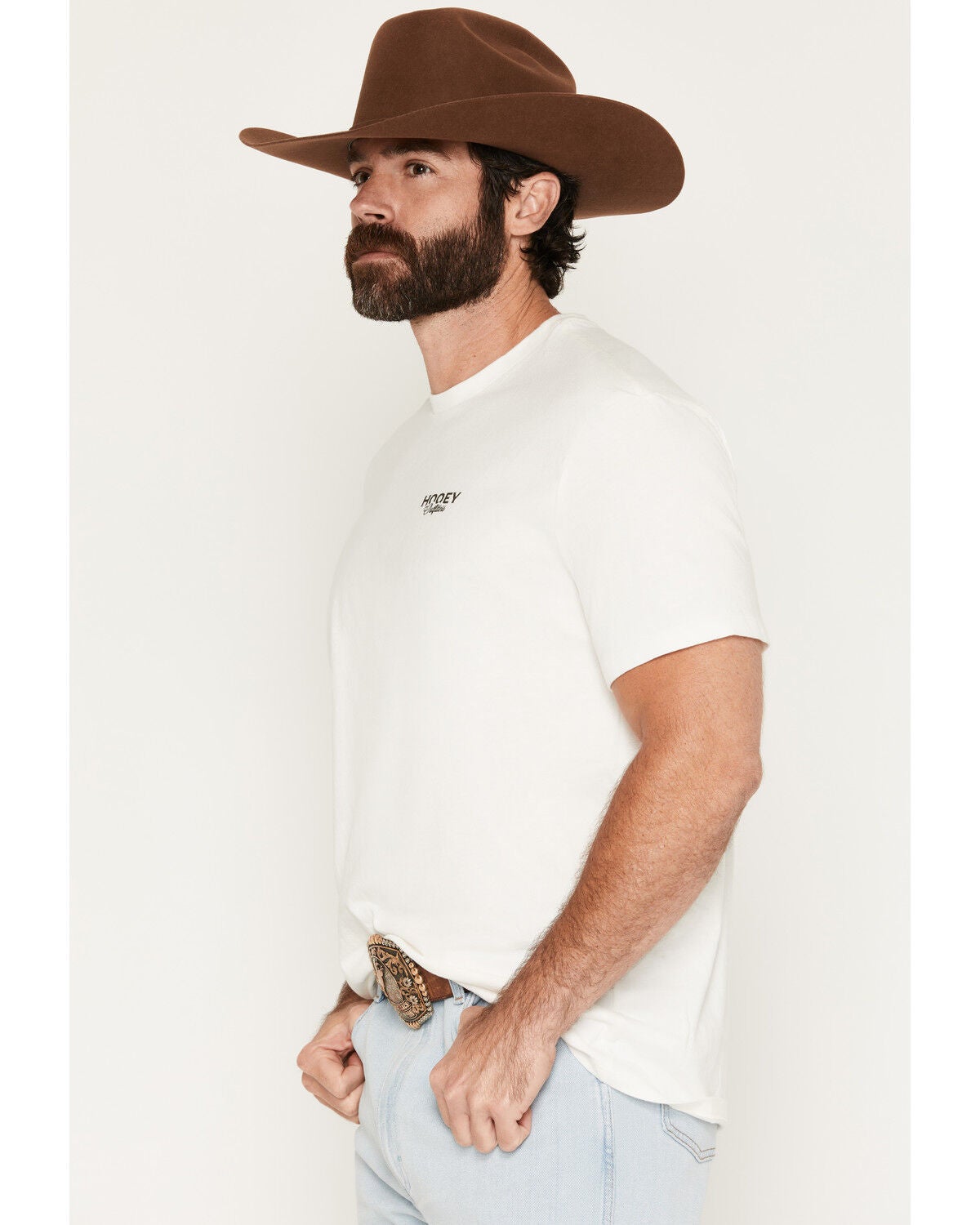 Image #3 - Hooey Men's Remi Short Sleeve Graphic T-Shirt, Cream, hi-res