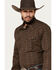 Image #2 - Gibson Trading Co Men's Donovan Medallion Print Long Sleeve Snap Western Shirt, Brown, hi-res