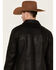 Image #4 - Scully Men's Solid Black Zip-Front Lightweight Leather Jacket , Black, hi-res