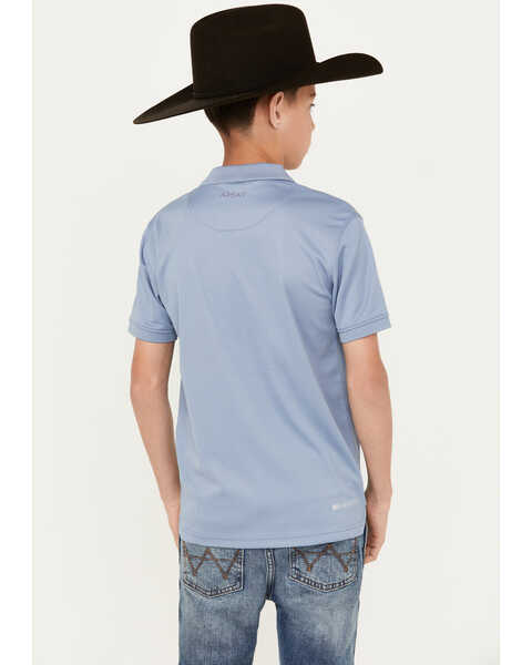 Image #4 - Ariat Boys' Short Sleeve Tek Polo Shirt, , hi-res