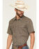 Image #2 - Gibson Trading Co Men's Evolve Floral Striped Short Sleeve Snap Western Shirt - Tall, Navy, hi-res