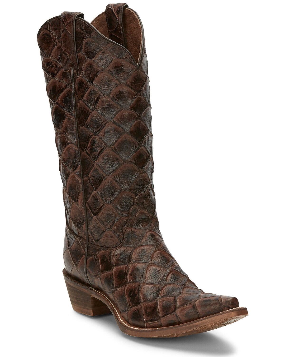 Nocona Women's Bessie Western Boots - Snip Toe, Chocolate, hi-res
