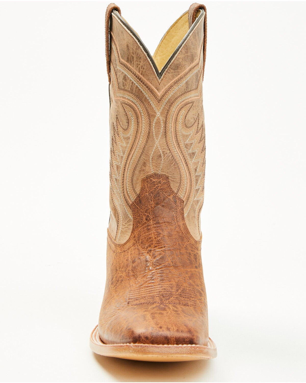 Image #4 - Cody James Cush Core&reg; Men's Rover Elephant Print Western Boots - Broad Square Toe, Cognac, hi-res