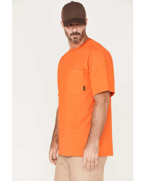 Image #2 - Hawx Men's Forge Work Pocket T-Shirt , Orange, hi-res