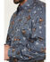 Image #3 - Cowboy Hardware Men's Vintage Bronco Print Long Sleeve Snap Stretch Western Shirt, Slate, hi-res