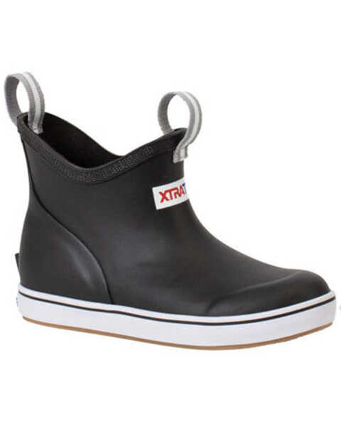 Image #1 - Xtratuf Boys' Ankle Deck Boots - Round Toe , Black, hi-res