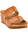 Image #1 - Corkys Women's Table for Two Wedge Sandals, Cognac, hi-res