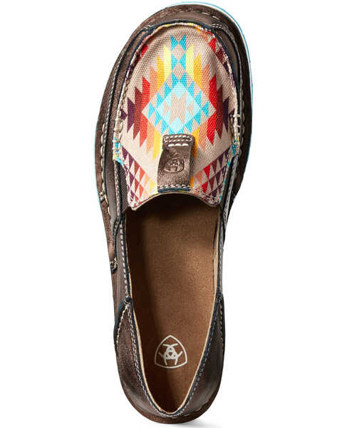 Image #4 - Ariat Women's Rainbow Southwestern Cruiser Shoes - Moc Toe, Brown, hi-res