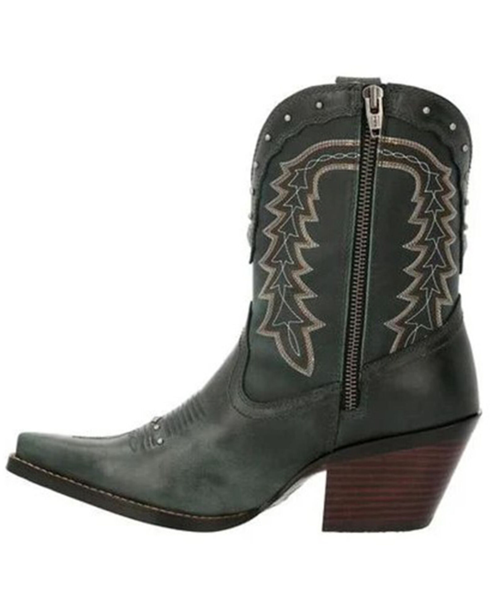 Image #3 - Durango Women's Green Crush Fashion Booties - Snip Toe, Dark Green, hi-res