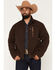 Image #1 - Ariat Men's Chest Logo Softshell Jacket - Tall, Chocolate, hi-res