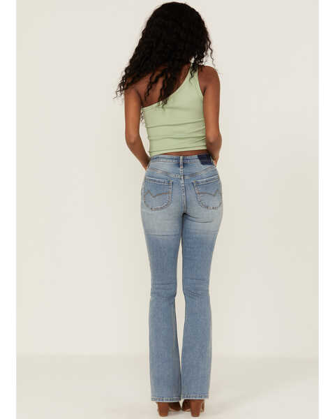 Cleo + Wolf Women's South Coast High Rise Modern Bootcut Jeans, Medium Wash, hi-res