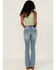 Cleo + Wolf Women's South Coast High Rise Modern Bootcut Jeans, Medium Wash, hi-res