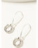 Image #3 - Shyanne Women's Feather Horseshoe Bull Earring Set - 3 Piece, Silver, hi-res