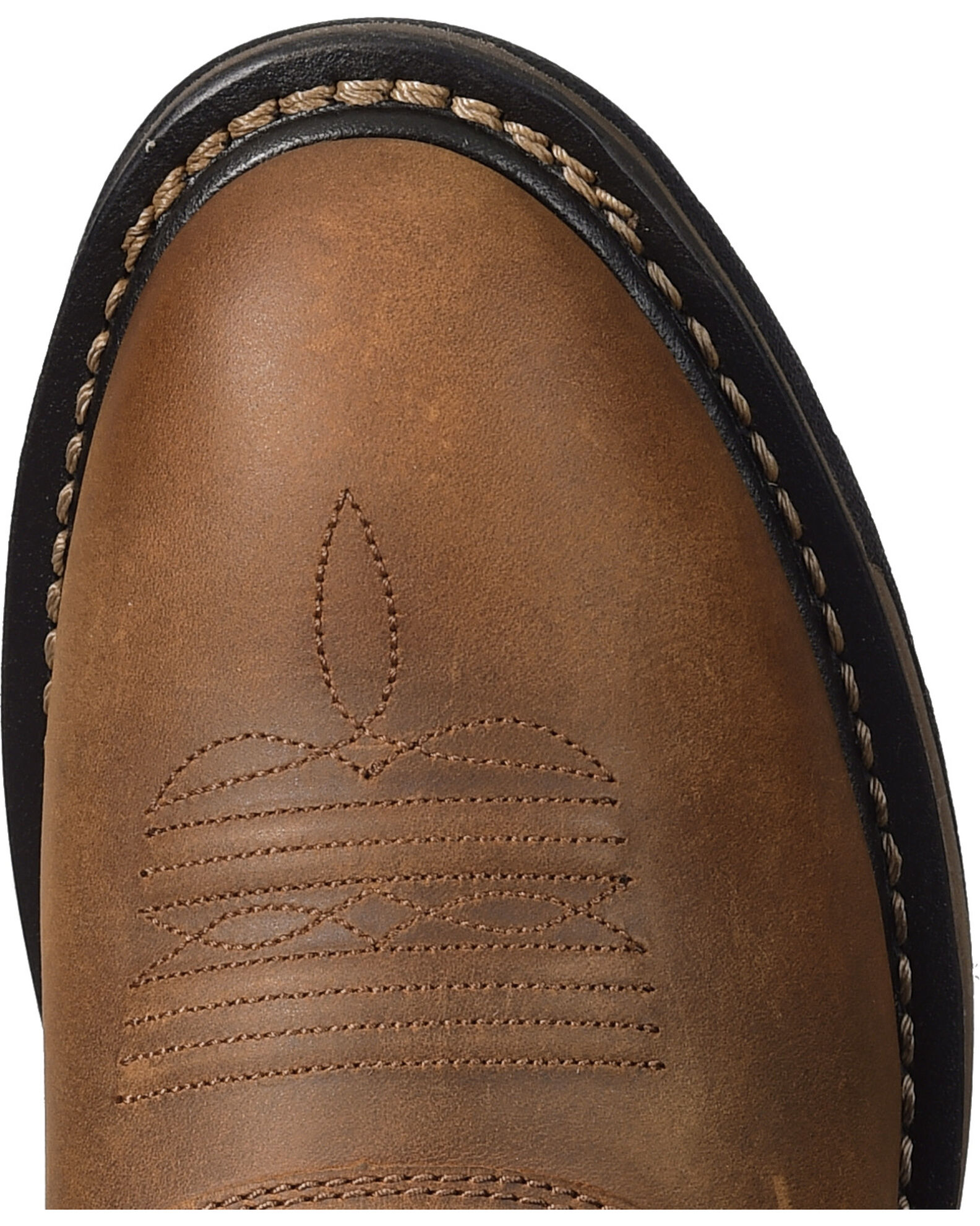Image #6 - Ariat Men's WorkHog® Pull On Work Boots - Soft Toe, Bark, hi-res