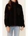 Image #3 - Very J Women's Sherpa Lined Corduroy Zip-Front Jacket, Black, hi-res