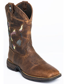 Cody James Men's Star Exports With Flag Western Boots - Wide Square Toe, Brown, hi-res
