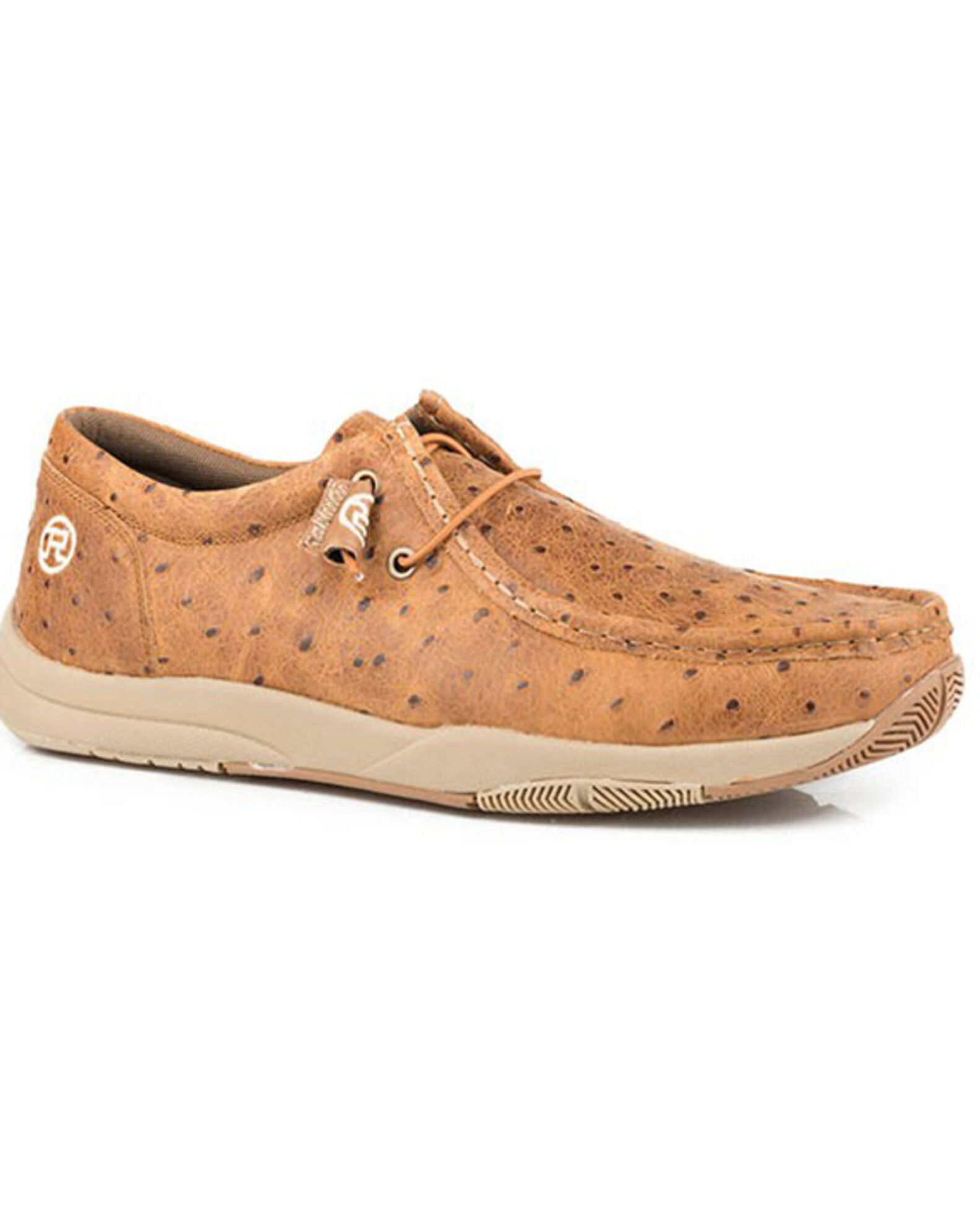 Roper ostrich slip on shoes shop