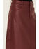Image #2 - Free People Women's City Slicker Faux Leather Maxi Skirt , Red, hi-res