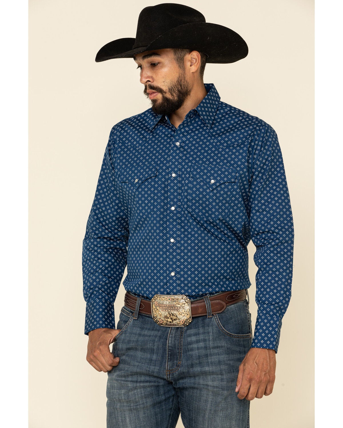 Ely Walker Men's Small Geo Print Long 