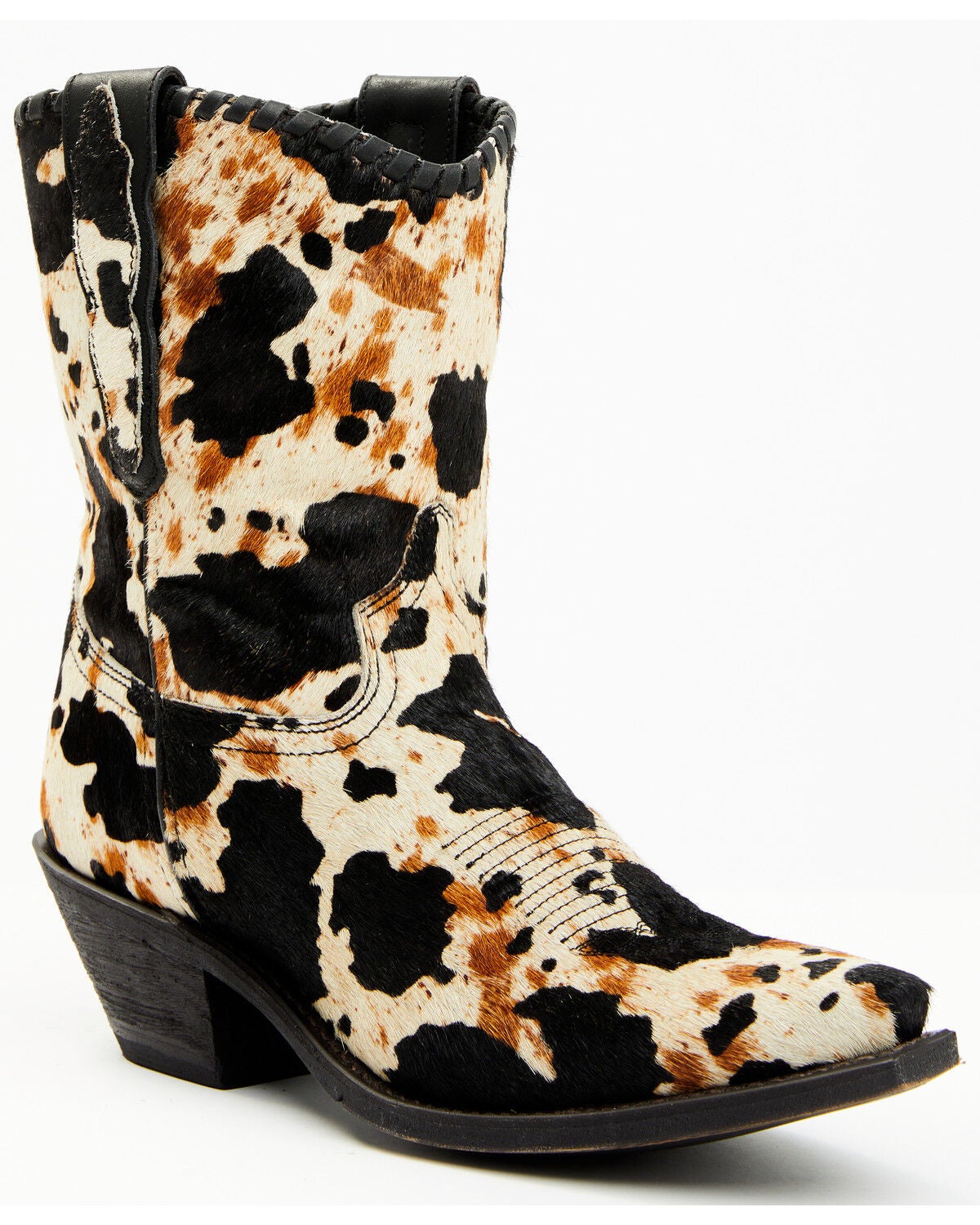Laredo Women's Carleigh Hair On Hide Western Fashion Booties - Snip Toe, Multi, hi-res