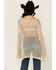 Image #4 - POL Women's Open Crochet Long Sleeve Sweater, Natural, hi-res