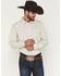 Image #1 - Gibson Trading Co Men's Tulsa Striped Long Sleeve Snap Western Shirt - Tall, Ivory, hi-res