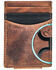Image #1 - Hooey Men's Hooey 2.0 Embossed Money Clip Wallet, Brown, hi-res