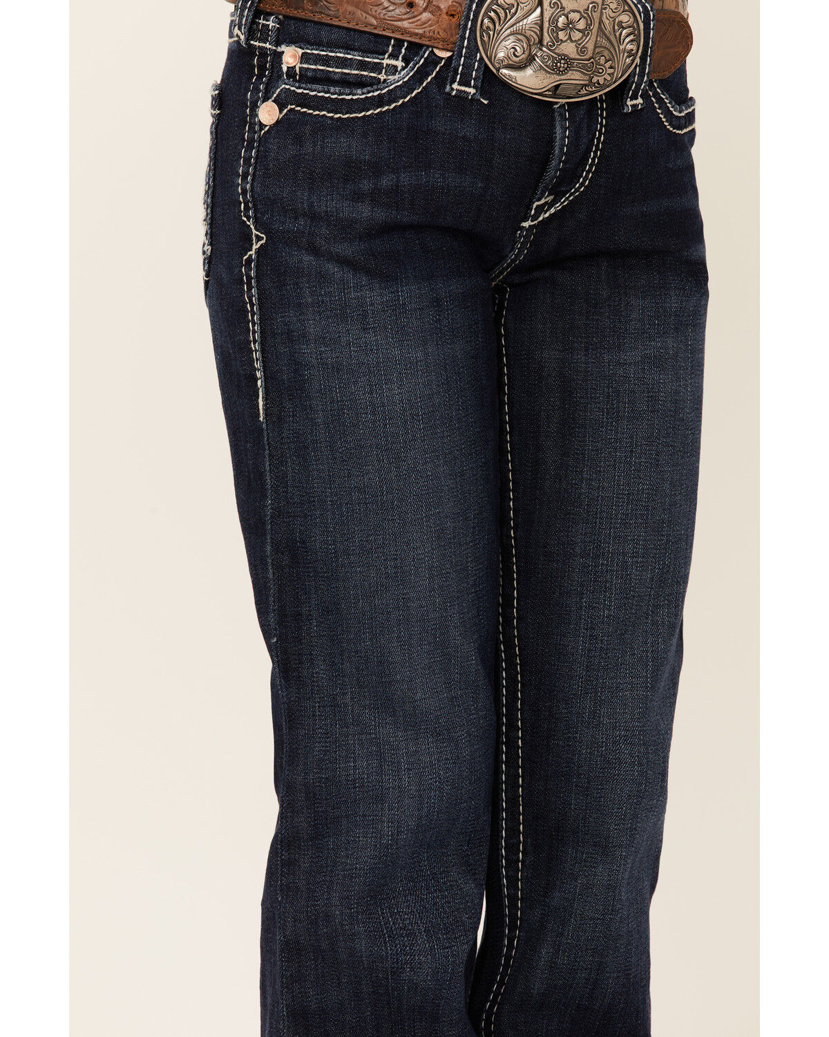 Image #2 - Ariat Girls' Naomi Ella Trouser, Blue, hi-res
