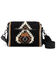 Image #2 - Wrangler Women's Daenery's Winter Southwestern Knitted Crossbody Bag, Black, hi-res