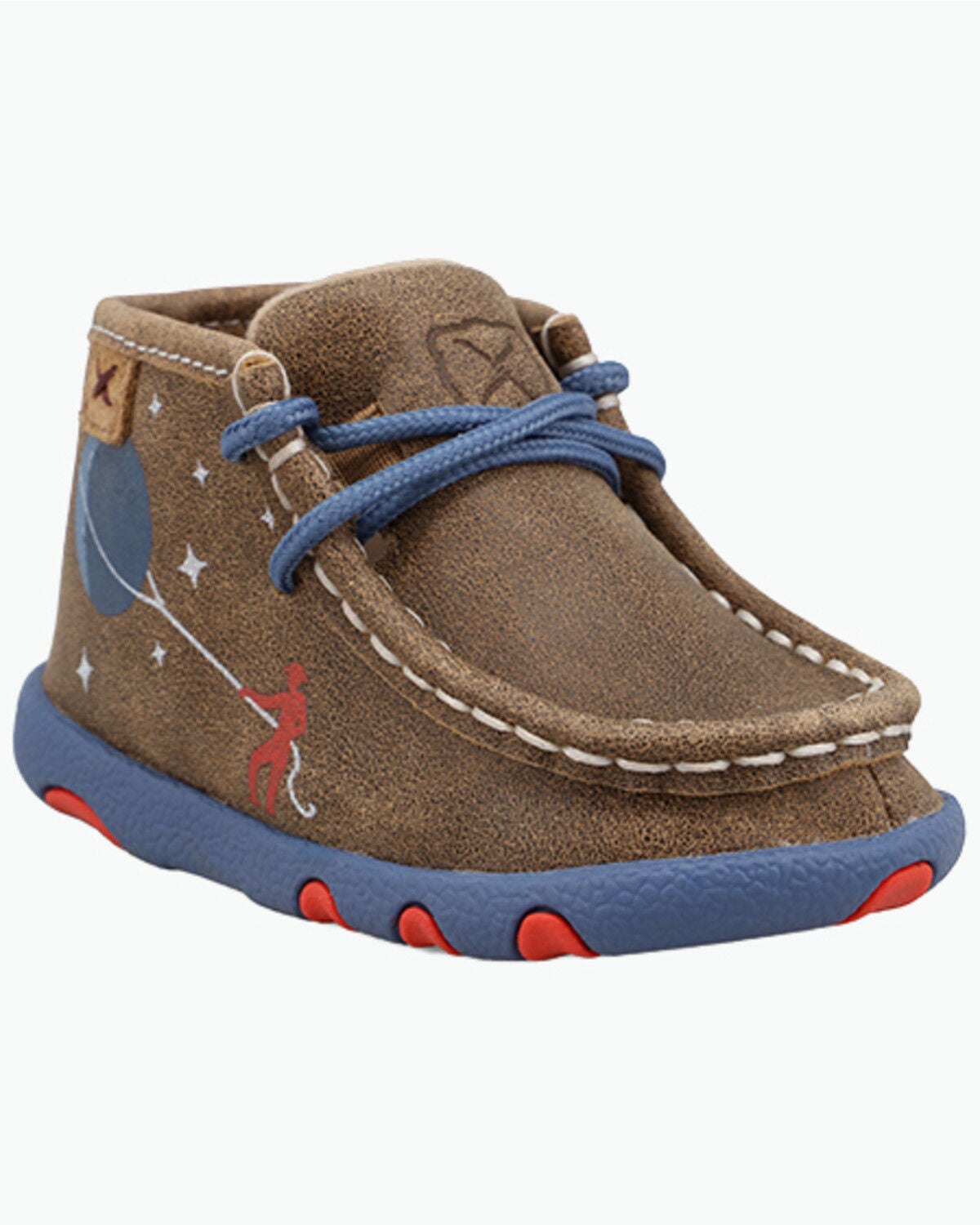 Image #1 - Twisted X Infant Boys' Chukka Driving Mocs, Brown, hi-res