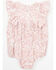 Image #3 - Yura Infant Girls' Printed Ruffle Onesie, Pink, hi-res