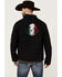 Image #1 - RANK 45® Men's Mexico Embroidered Seal Softshell Jacket, Black, hi-res