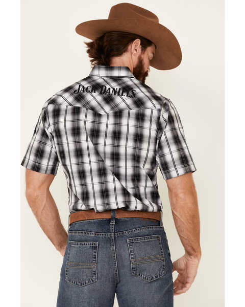 Jack Daniel's Men's Plaid Print Short Sleeve Western Shirt | Sheplers
