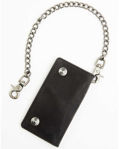 Image #1 - Brothers and Sons Men's Chain Wallet, Black, hi-res
